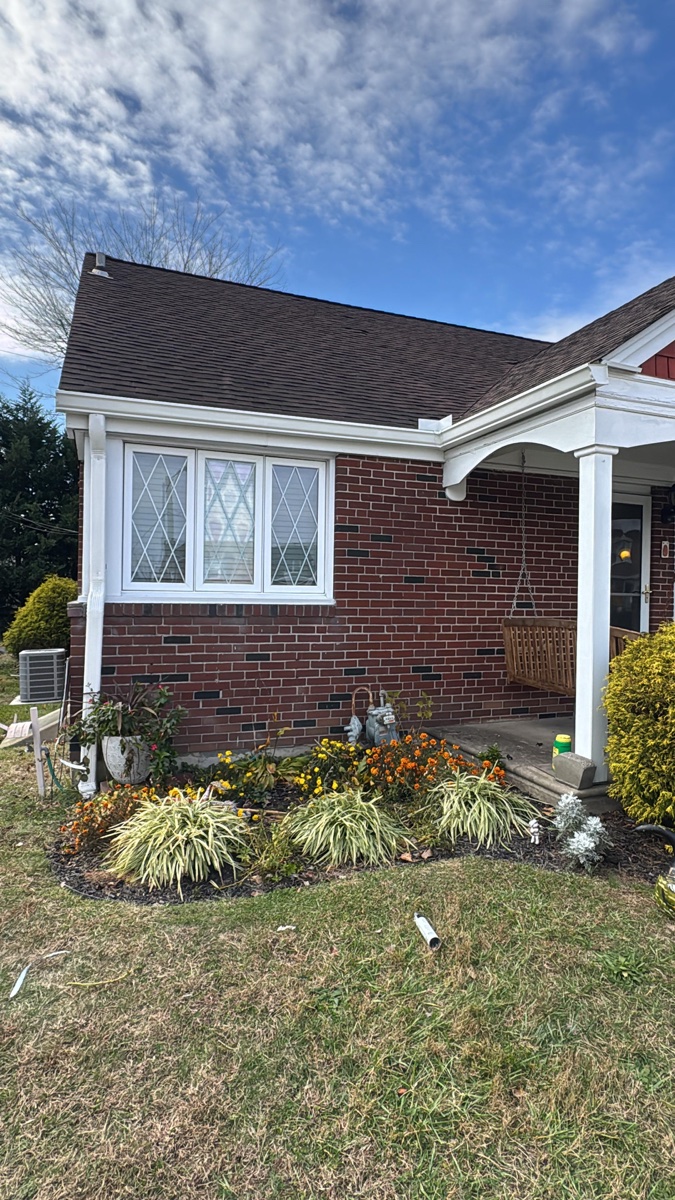White Gutter Installation Project